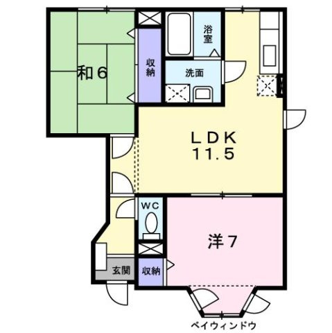 アムール幸　Ｂの間取り