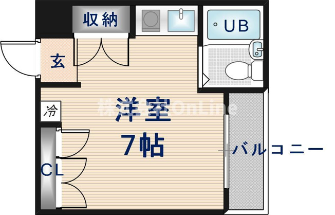 【間取り】 | 長瀬駅前マンションB棟