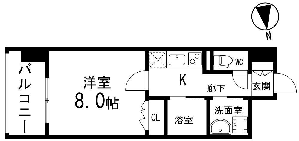 ディークレスト太子堂駅前　Eastの間取り