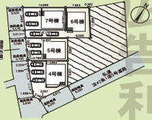 ♥♥宜野湾市上原第1-6号棟（全7棟）の区画図|駐車スペース