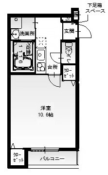 フジパレス西宮能登Ⅱ番館の間取り