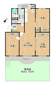 【間取り】 | 志木ニュータウン南の森壱番街8号棟