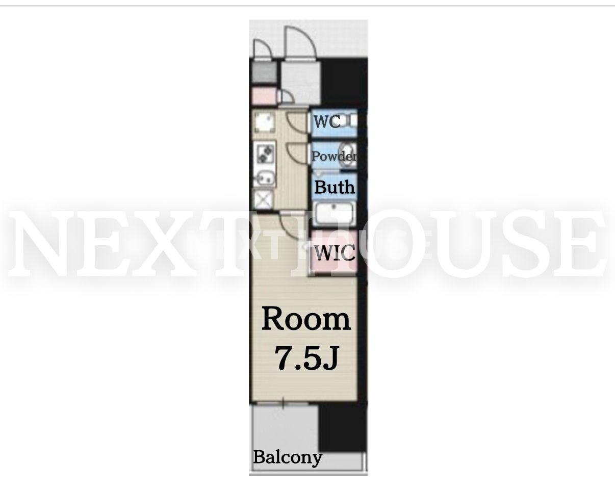 Luxe難波南の間取り