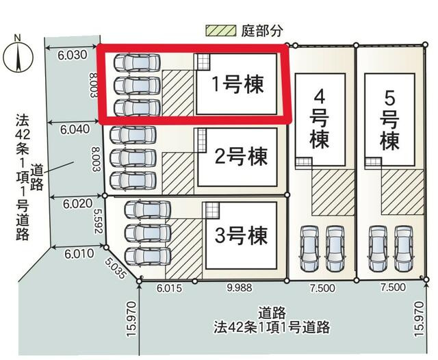 瑞浪市北小田町第５の区画図|区画図