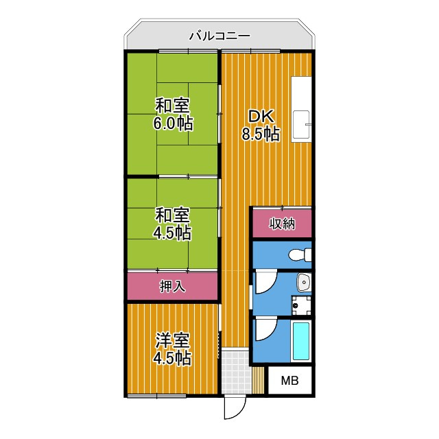 メゾン西川の間取り