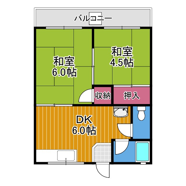 マンションさつきの間取り