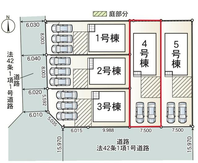 瑞浪市北小田町第５の区画図|区画図