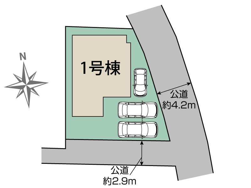 BLOOMING GARDEN　熊谷市円光2丁目の区画図|図面と現況が異なる場合、現況を優先とします。