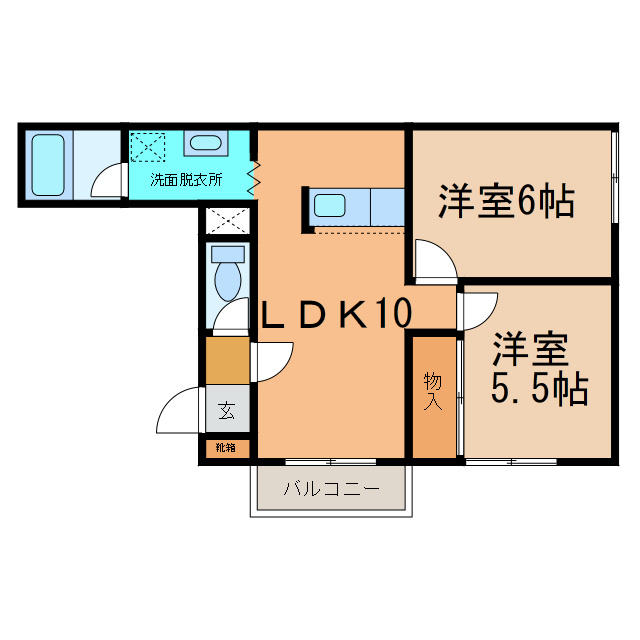 ボヌール171の間取り