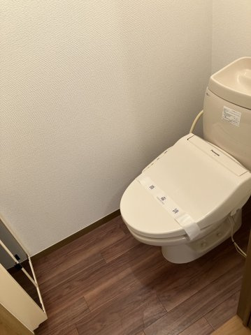 落ち着いた色調のトイレです