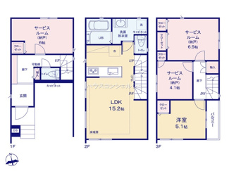 【間取り】 | 名古屋市千種区千種３丁目312【仲介手数料無料】新築一戸建て　3号棟