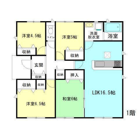 【間取り】 | クレイドルガーデン前橋市青柳町第28ー② | 人気の平屋住宅登場です！
6帖和室付きの4LDK間取り！