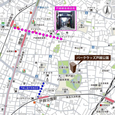 【地図】 | パークウッズ戸越公園