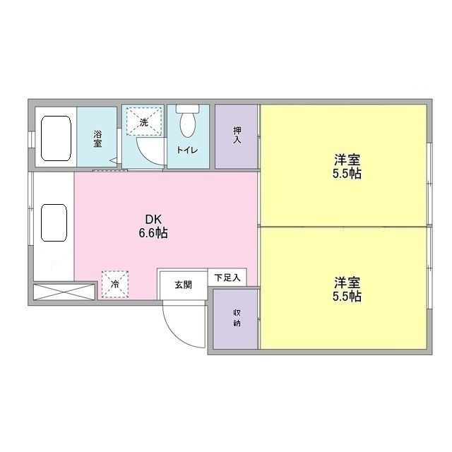 コウワマンションの間取り|間取りです。