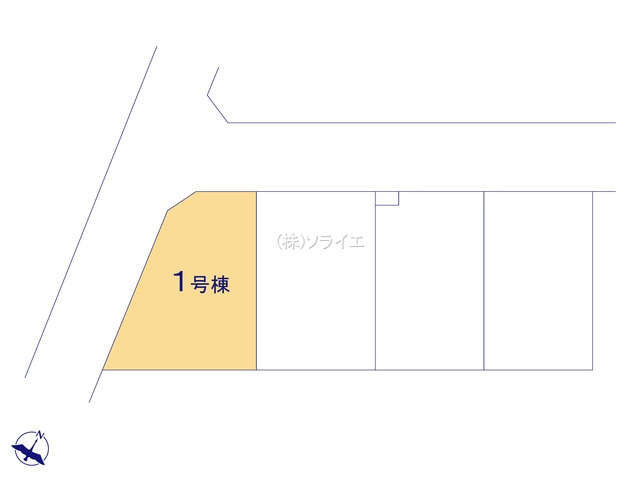 狭山市広瀬台12期全4棟　新築戸建　グラファーレの区画図