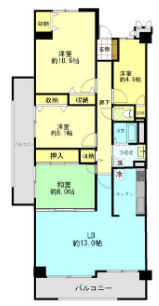 朝霧パークホームズの間取り
