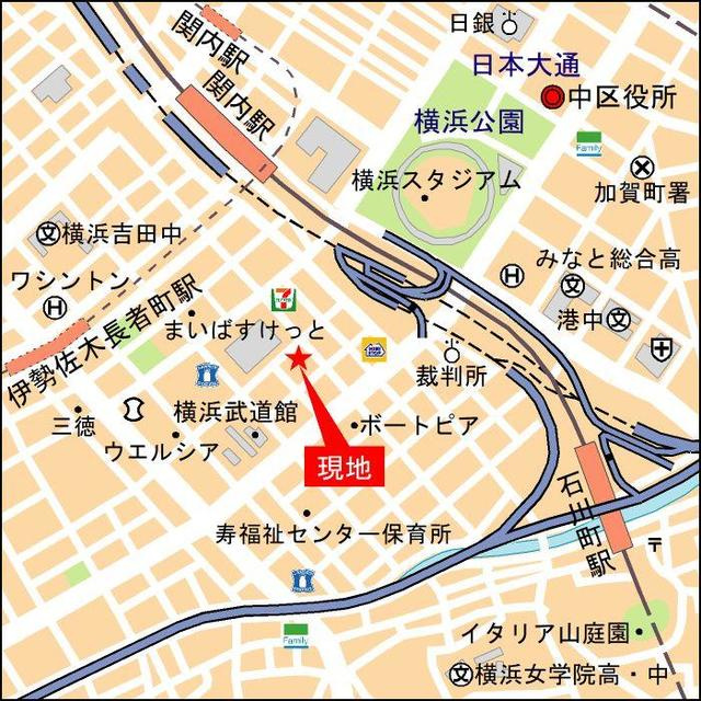 ＧＲＡＮ　ＰＡＳＥＯ横濱関内ＰＲＥＭＩＵＭの地図