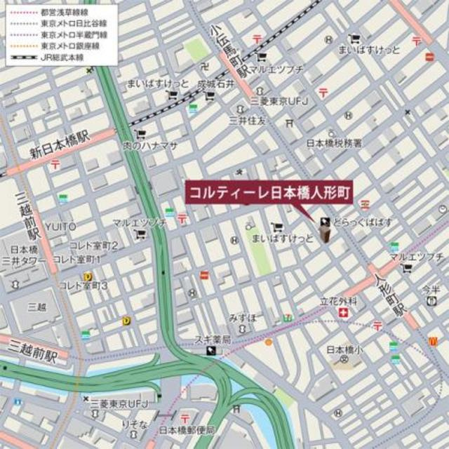 コルティーレ日本橋人形町の地図