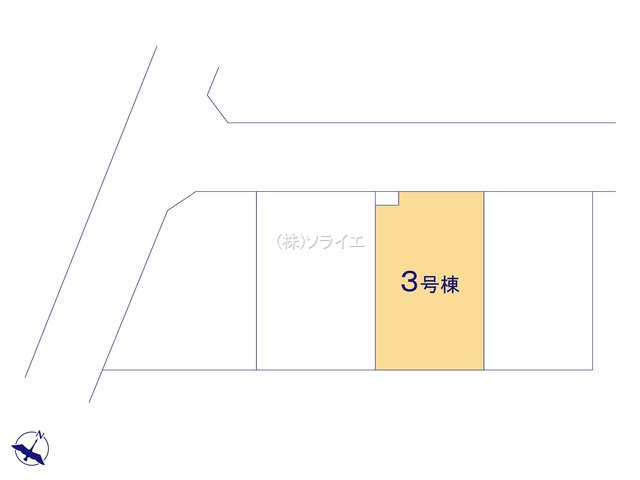 狭山市広瀬台12期全4棟　新築戸建　グラファーレの区画図