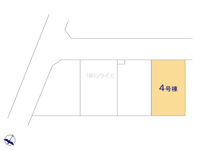 狭山市広瀬台12期全4棟　新築戸建　グラファーレの区画図