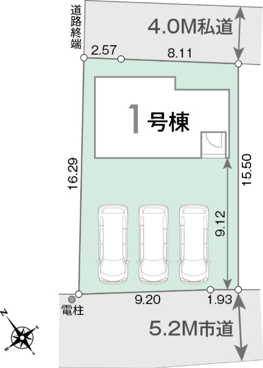 リナージュ応神町吉成 第1期の区画図