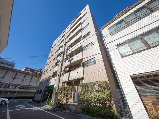 マイキャッスル水天宮前壱番館の外観|マイキャッスル水天宮前壱番館：スーパーやコンビニ近く買物便利！