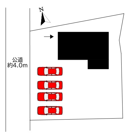 藤岡市小林中古戸建の区画図