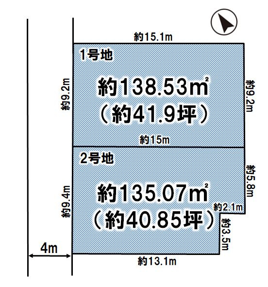 《分譲地》小山市城東3丁目　11期　全2区画の土地図