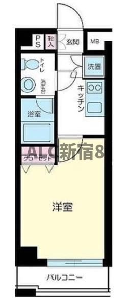 プレールドゥーク中野坂上の間取り