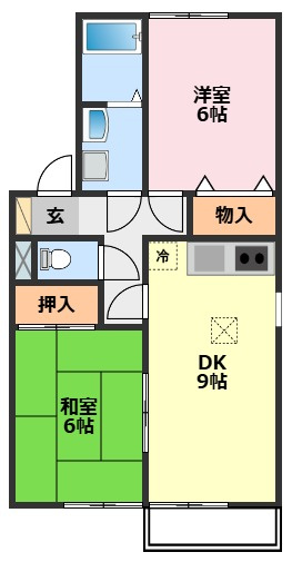 インペリアルヒルズIIの間取り