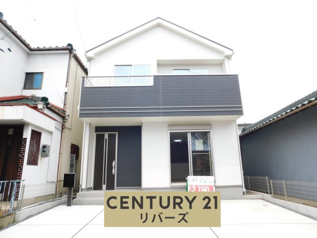 北名古屋市宇福寺天神の新築一戸建の外観|◇限定１棟◇　　新価格！！いつでも見学出来ます♪（お問合せ当日、平日、水曜、夜間でもＯＫ）　南面道路！　駐車並列２台可！　広々リビング約１８.０帖♪　南面ワイドバルコニー！ 