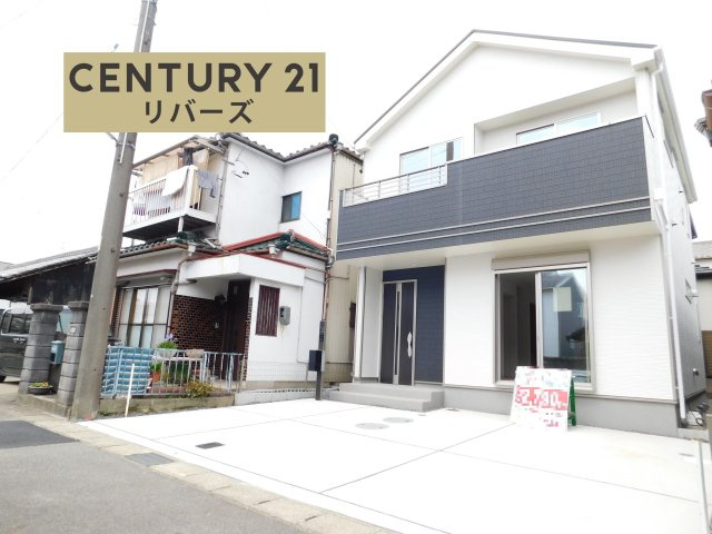 北名古屋市宇福寺天神の新築一戸建の外観|◇限定１棟◇　　新価格！！いつでも見学出来ます♪（お問合せ当日、平日、水曜、夜間でもＯＫ）　南面道路！　駐車並列２台可！　広々リビング約１８.０帖♪　南面ワイドバルコニー！ 