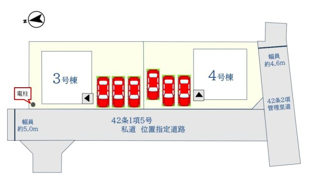 唐津市鏡１０期の区画図|全2棟