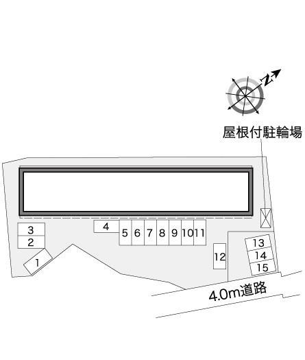 広島市佐伯区三宅３丁目のアパートの区画図|画像4