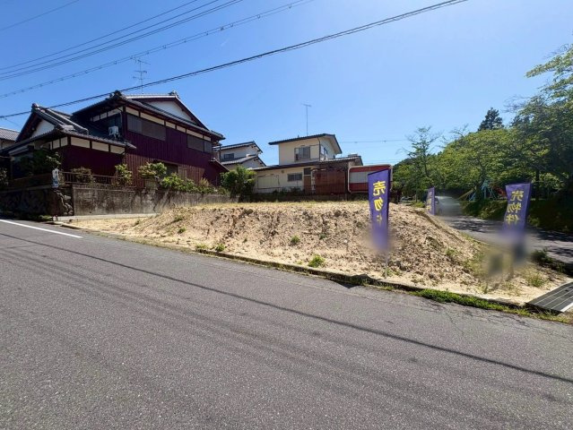 栗東市小野　建築条件無し売土地の外観