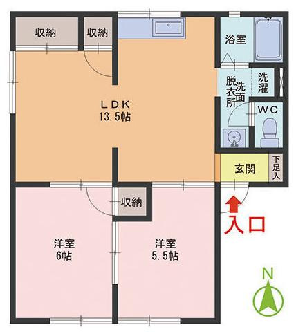 セジュールオオハシの間取り