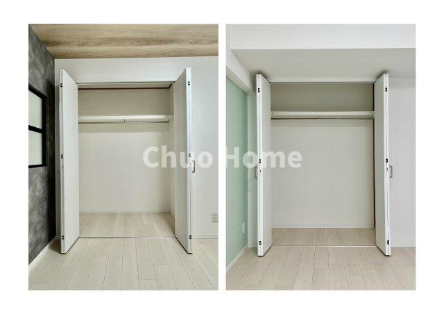 ウェルフェアグリーン南砂の収納|居室にはクローゼットを完備し、自由度の高い家具の配置が叶うシンプルな空間です。お子様の成長と必要になる子供部屋を与えるにはぴったりの間取りですね。