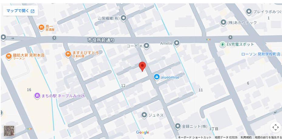 見附市学校町1丁目　土地建物の地図