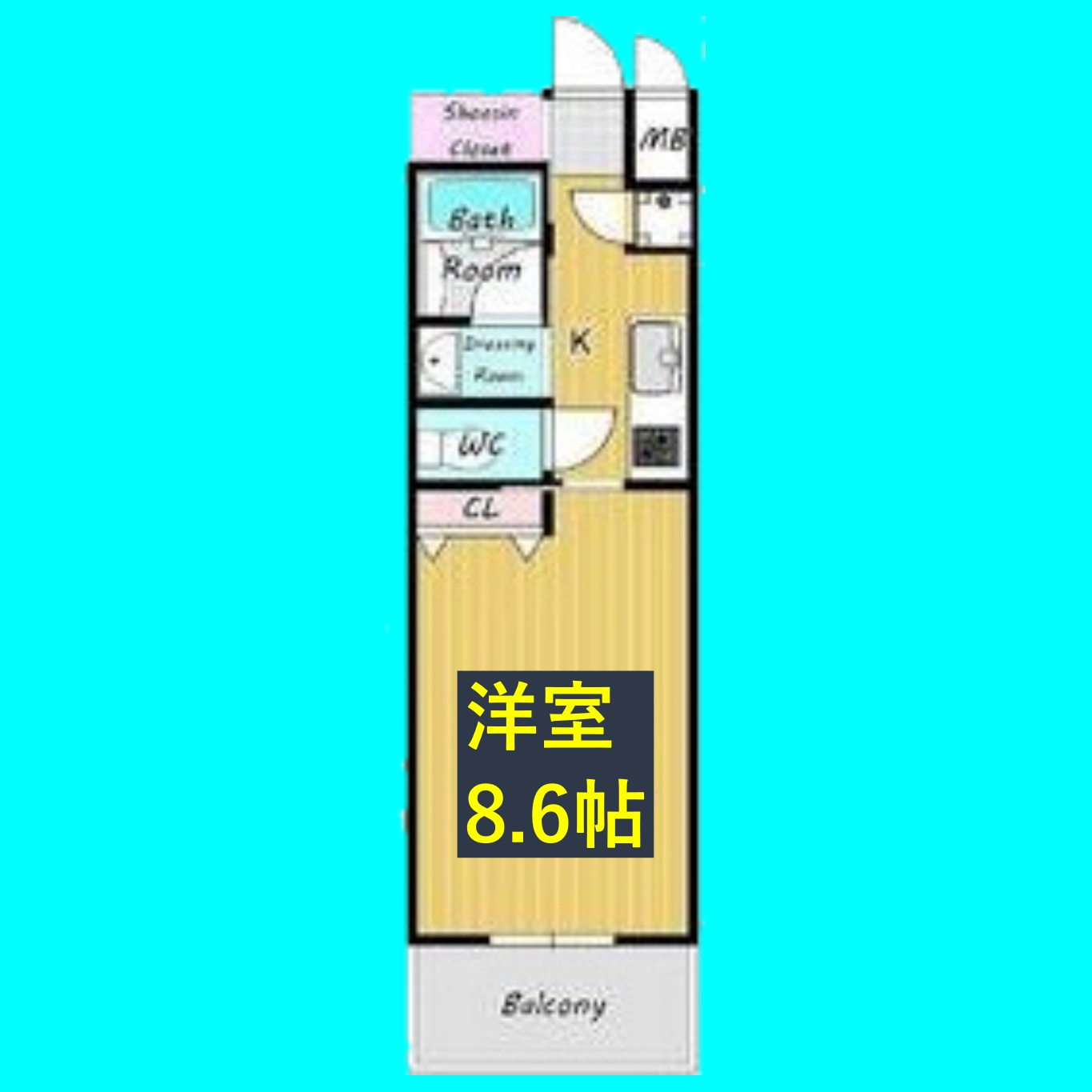 セレニティー名駅の間取り
