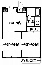 安井ハイツの間取り
