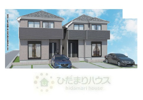 野田市山崎1510番　新築戸建　A号棟の外観パース|2026年6月完成予定です(^^)/