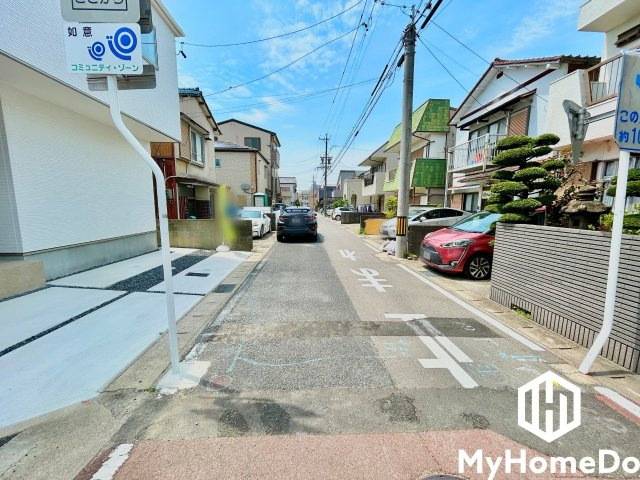 北区六が池町　1期　1棟の前面道路含む現地写真|5月2日 現地写真