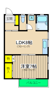 【間取り】 | ホワイトコーポABE | ホワイトコーポABE　間取り