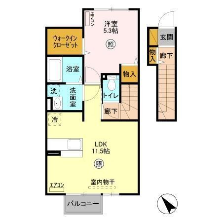 グランドゥール大野原Ⅰの間取り