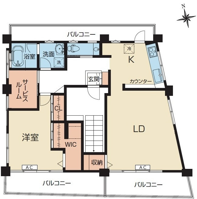 古谷マンションの間取り