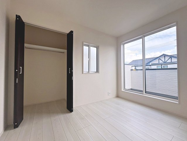 新築戸建・新築建売　福島市笹木野大金谷尻　野田小・野田中の洋室|5.2帖の洋室はコンパクトなので空調効率が高く過ごしやすいプライベートルーム！