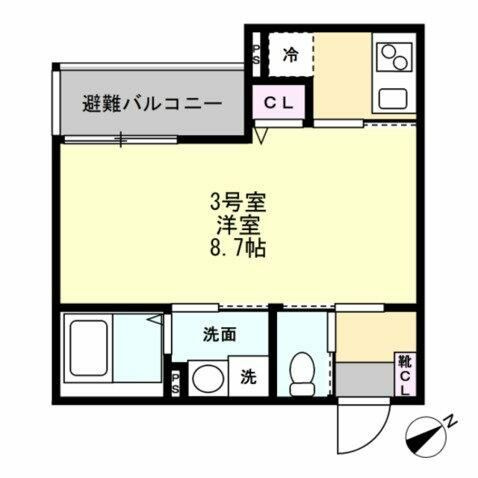 【間取り】 | ベイルーム矢部リエート(ベイルームヤベエリート)
