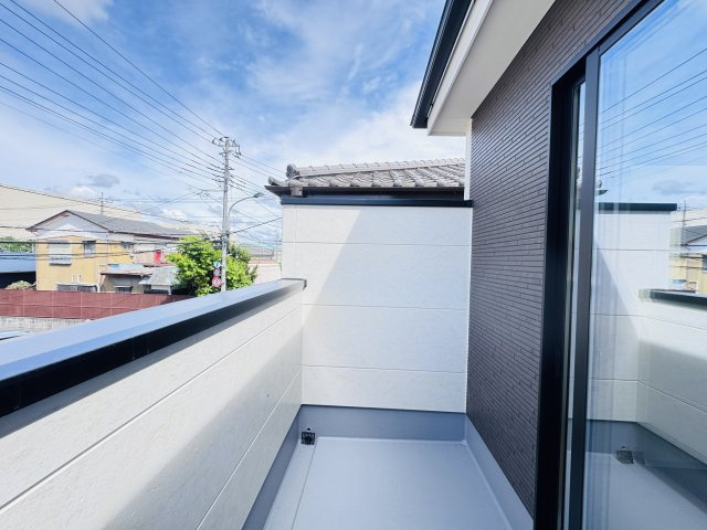 松戸市栄町６丁目新築戸建（栄町８期）のバルコニー|5.2帖洋室前バルコニー