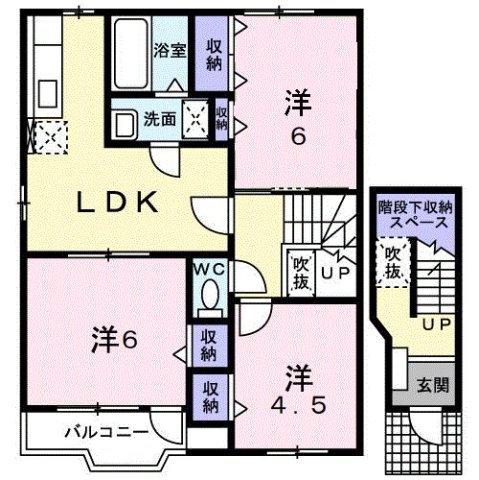 ウッズⅣ201号室　3LDK