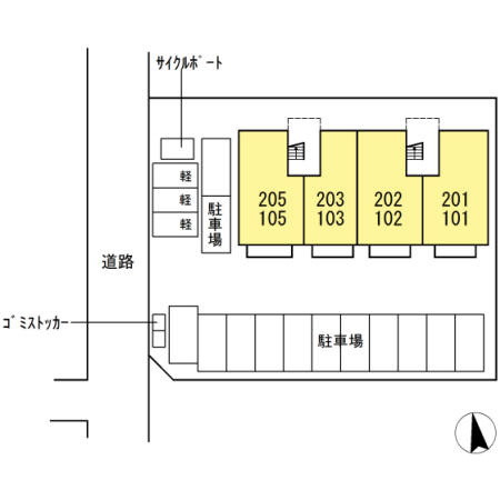 プランドールMの区画図